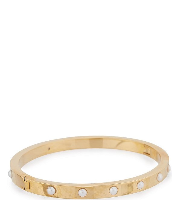 KATE SPADE Gold Tone Hinged Crystal Bracelet NWT – Style Exchange Boutique  PGH