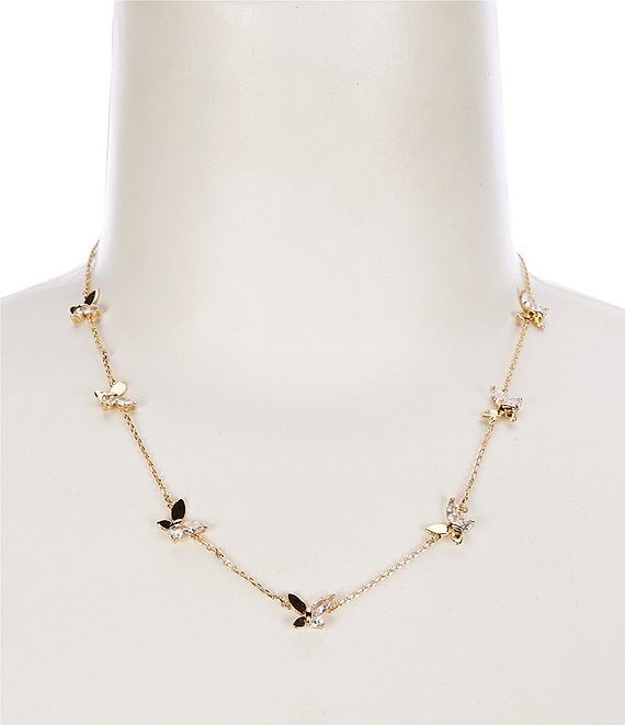 kate spade new york Social Crystal Butterfly Collar Necklace | Dillard's