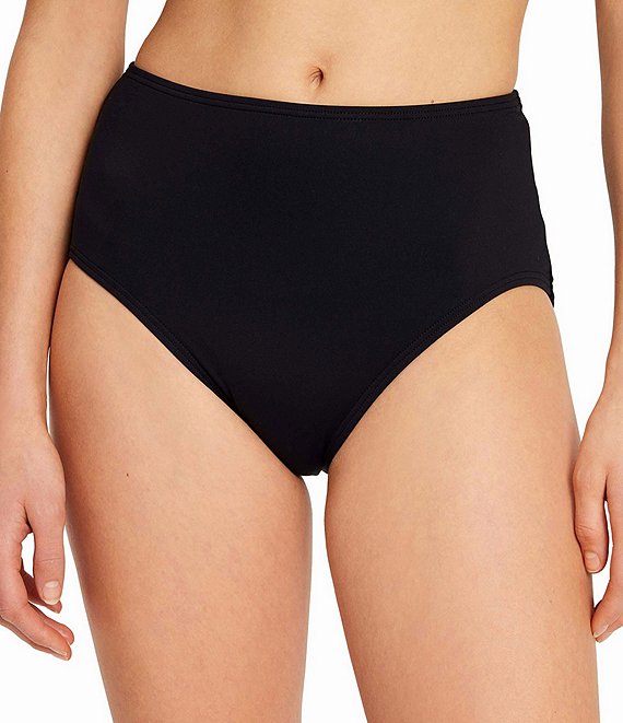 kate spade new york Solid High Waist Swim Bottom