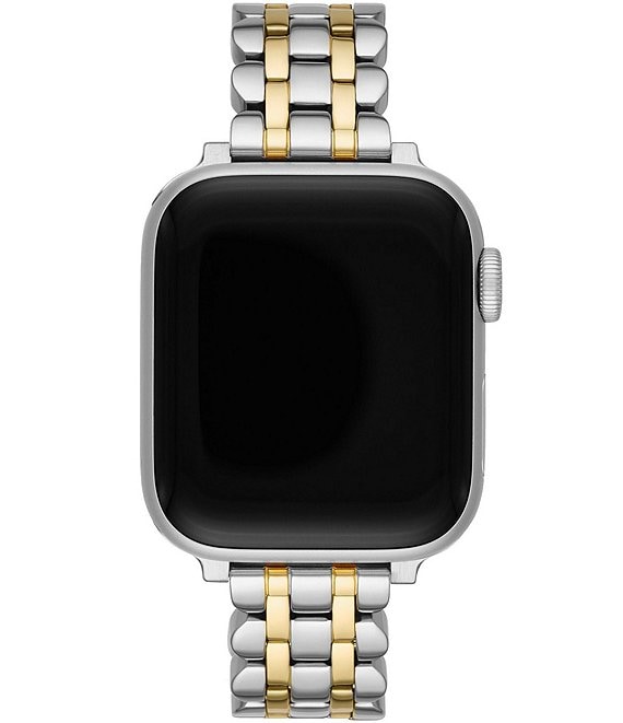 Color:Two Tone - Image 1 - Stainless Steel 38/40mm Bracelet Band for Apple Watch®