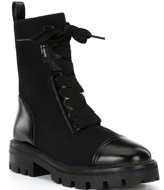 Knit combat boots best sale