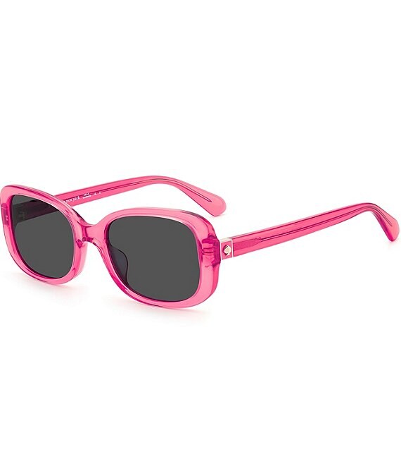 Color:Pink - Image 1 - Women's Dionna 52mm Rectangle Sunglasses