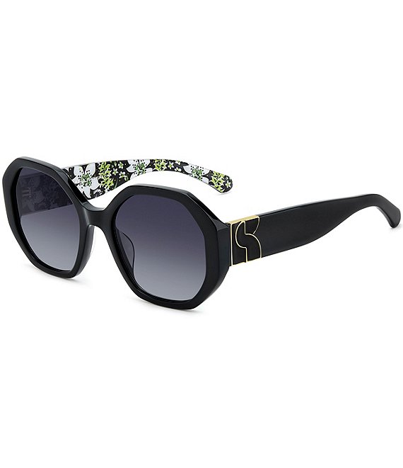 kate spade new york Women's Flynnie Floral 54mm Square Sunglasses