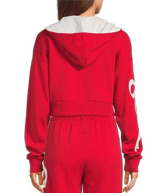 KatieJNYC Dylan Bow/Lace Coordinating Zip Up Hoodie | Dillard's