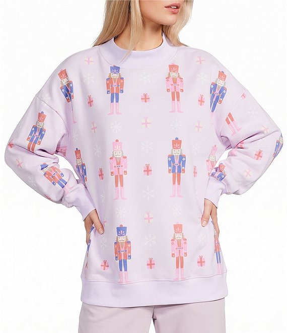 KATYDID Long Sleeve Nutcrackers Oversized Sweatshirt