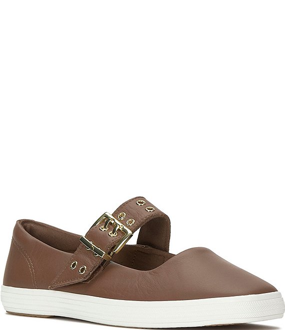 Keds Square Toe Grommet Mary Jane Ballet Flats