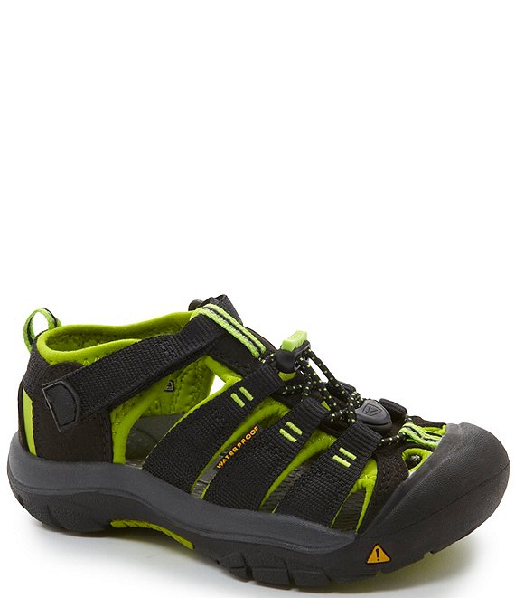 Color:Black/Lime Green - Image 1 - Boys' Newport H2 Washable Sandals (Toddler)