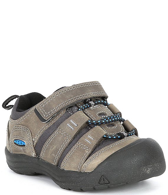 Color:Steel Grey/Brilliant Blue - Image 1 - Boys' Newport Leather And Mesh Shoes (Infant)