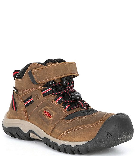 Keen Boys' Ridge Flex Leather Hiking Boots (Toddler)