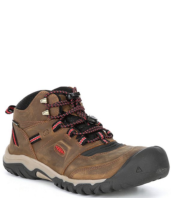 Keen Boys' Ridge Flex Leather Hiking Boots (Youth)