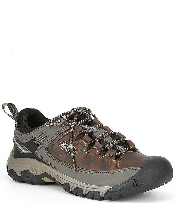 Color:Bungee Cord/Black - Image 1 - Men's Targhee III Waterproof Leather And Mesh Shoes