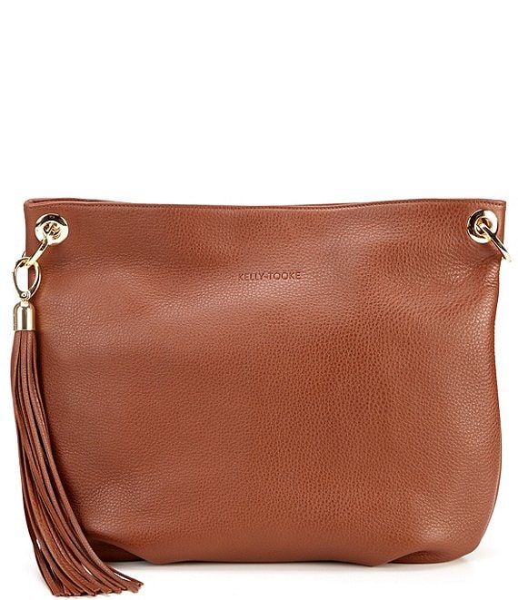 Honey Brown Leather Bag, Fashion Stylish Shoulder Handbags, Hobo Style, Kelly