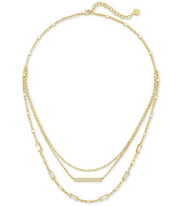 Kendra Scott Addison Triple Strand Chain Necklace