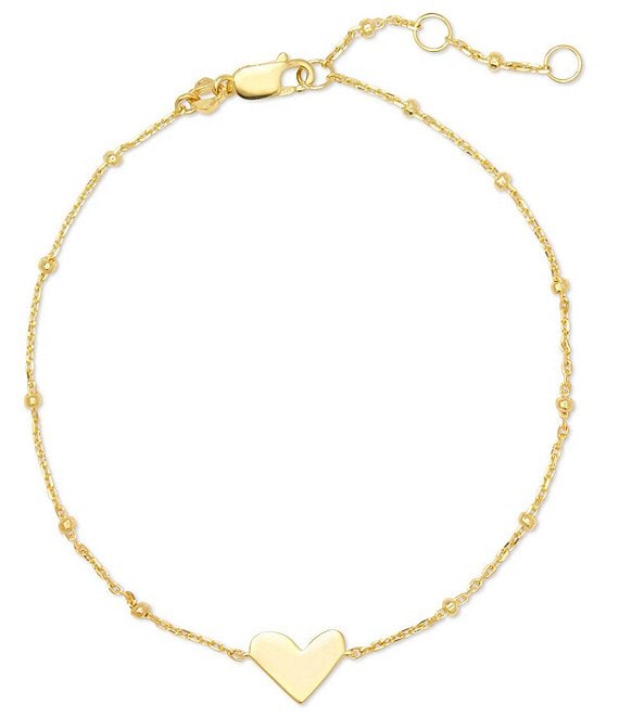 Kendra Scott Ari Heart 18k Gold Vermeil Delicate Line Bracelet