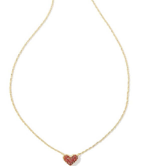 Kendra Scott Elisa Gold Pendant Necklace in Bronze Veined Turquoise  Magnesite Red Oyster | The Summit