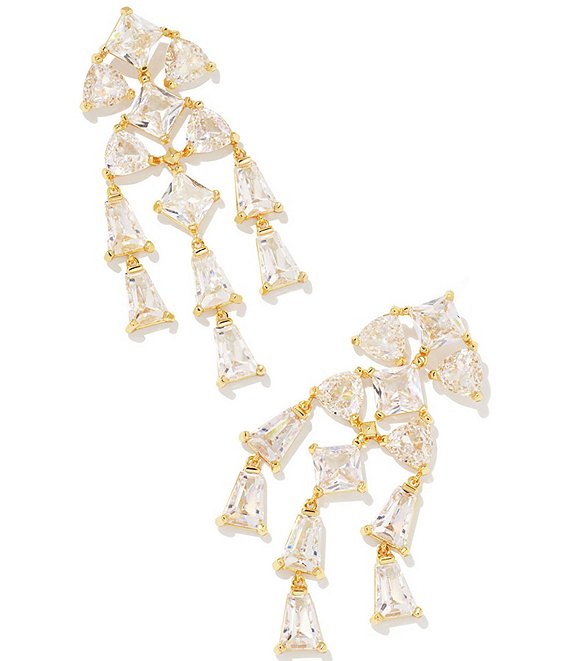 Kendra Scott Blair Gold Jewel Statement Earrings | Dillard's