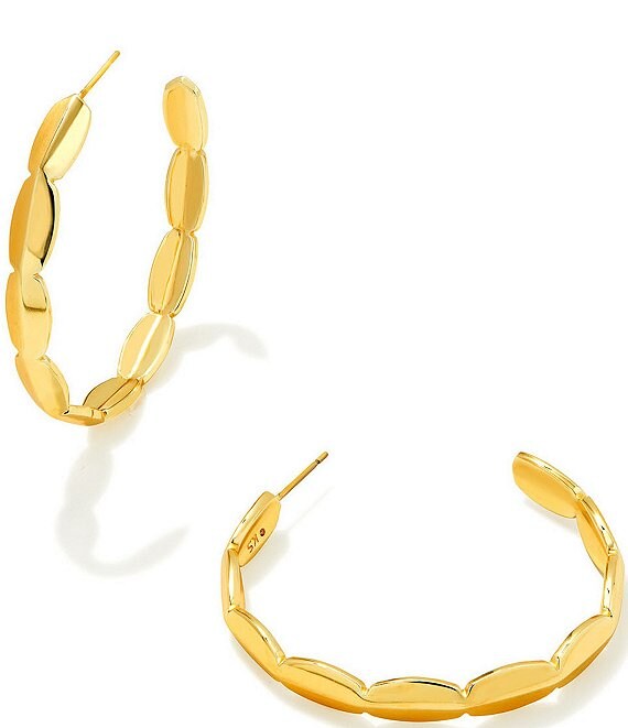 Color:Gold - Image 1 - Brooke Hoop Earrings