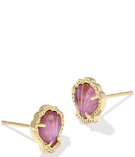 シェルとストーンのearring Kendra Scott Brynne Abalone Shell Stud Earrings | Dillard's