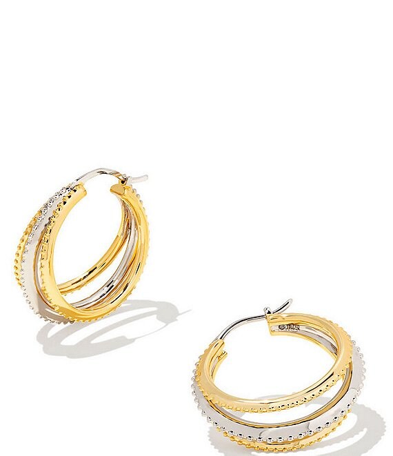 Keeley Hoop Earrings in 18k Gold Vermeil