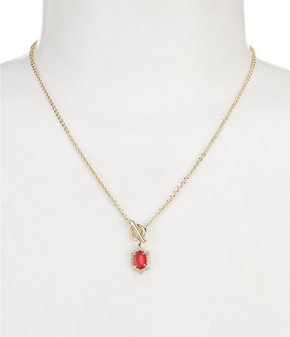 Kendra Scott Daphne Crystal Frame Short Pendant Necklace