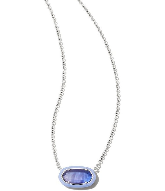 kendra scott elisa silver pendant necklace in platinum drusy | www.szkklm.si