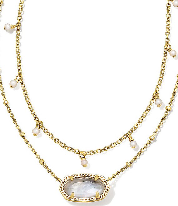 Ashton Gold Heart Short Pendant Necklace in Blush Ivory Mother-of-Pearl | Kendra  Scott