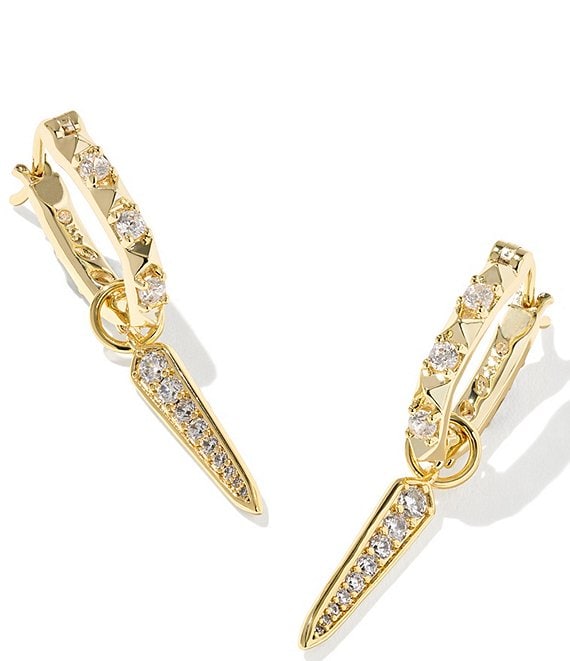 Kendra Scott Fate Charm Huggie Hoop Earrings