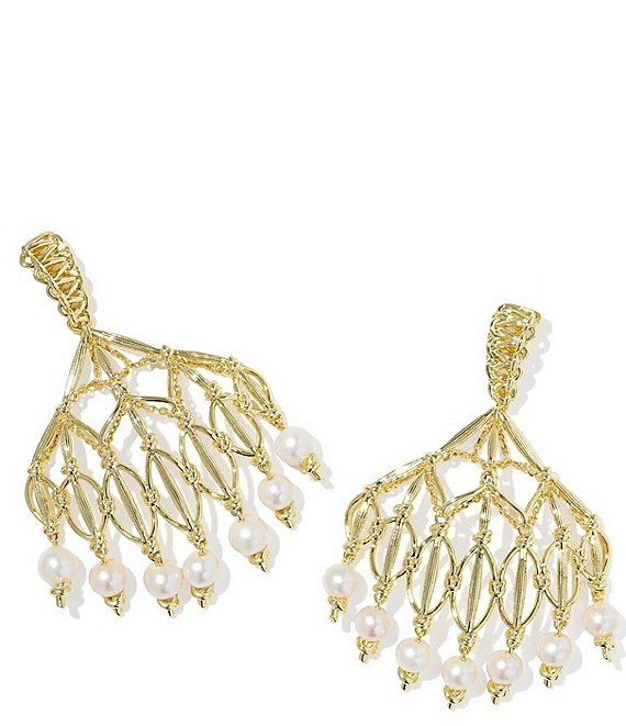 Kendra Scott Gabriella Pearl Statement Drop Earrings