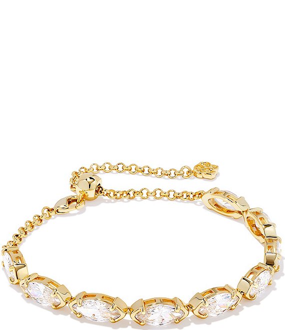 Kendra Scott Genevieve 14K Gold Plated Delicate Chain Line Bracelet ...