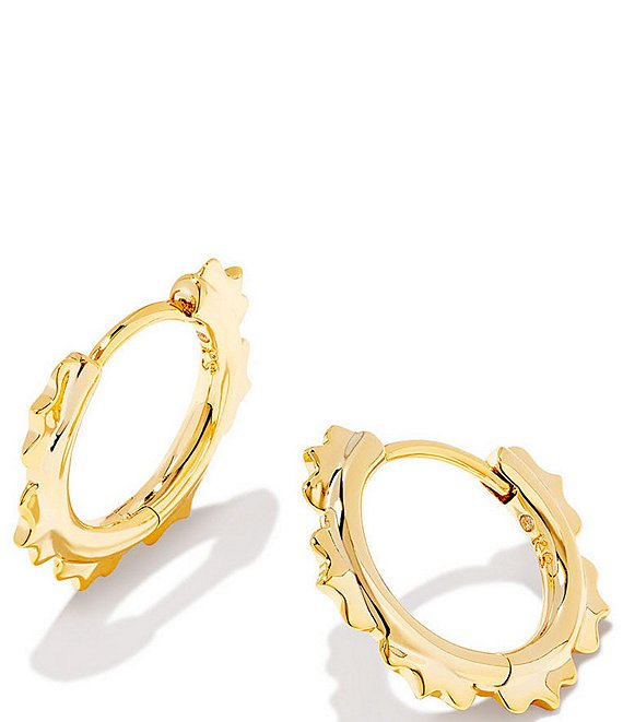 Real Gold Plated Bobble Huggie Hoop Earring For Women By Accessorize L