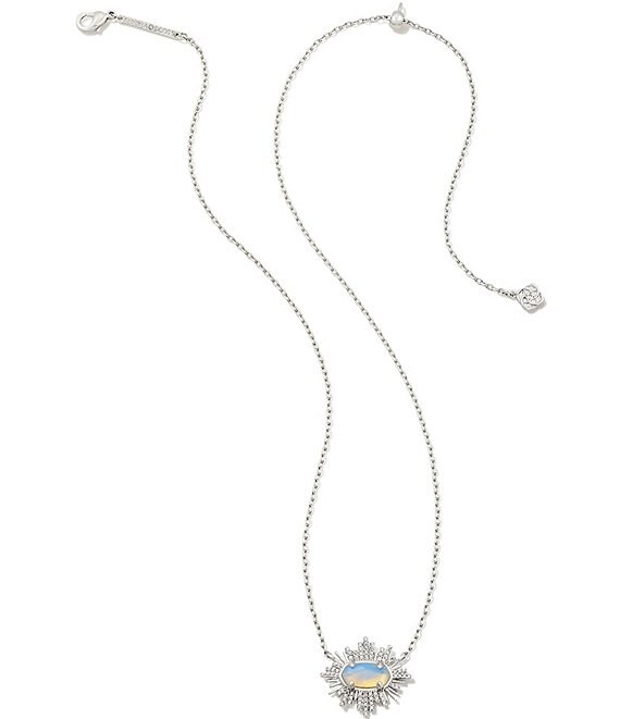 Kendra Scott Grayson Sunburst Frame Short Pendant Necklace at Von Maur
