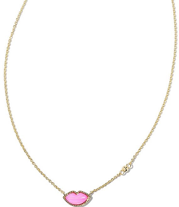 KENDRA SCOTT- Emilie Gold Short Pendant Necklace in Iridescent Drusy – Luka  Life + Style