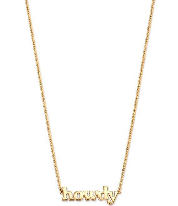 Kendra Scott Howdy 18k Yellow Gold Vermeil Short Pendant Necklace ...