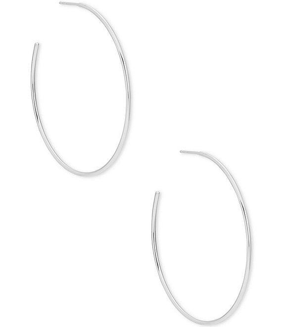 Keeley 50mm Hoop Earrings in Sterling Silver