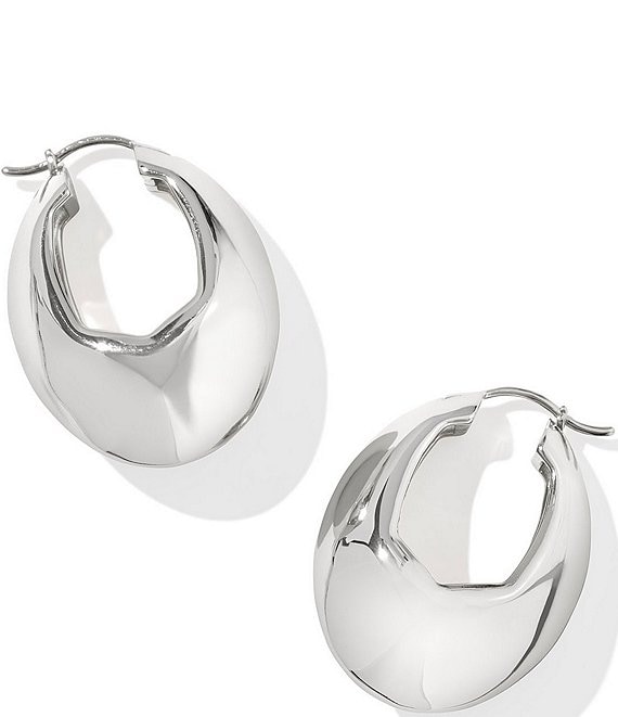 【LONE ONES】MF Earrings Caved Silk Hoop s Kendra Scott Liana Sculptural Puffy Hoop Earrings | Dillard's