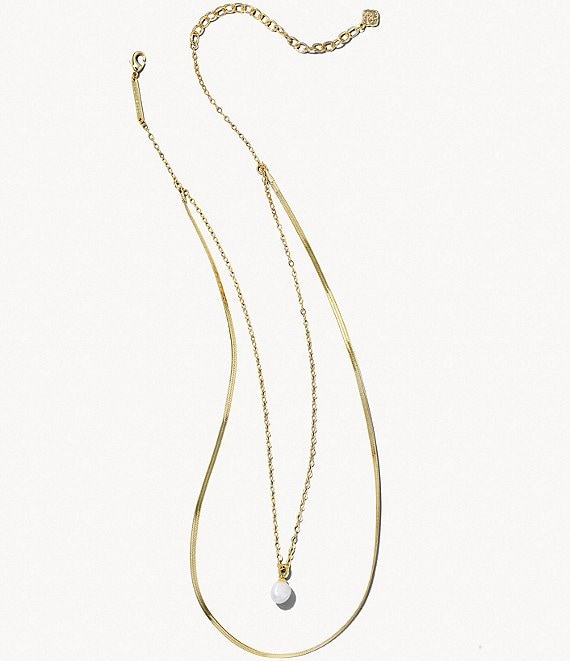 Pearl necklace Kendra Scott Gold in Pearl - 27232151