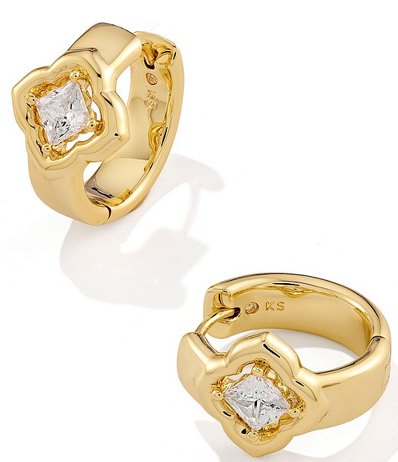 Kendra Scott Mallory Crystal Huggie Hoop Earrings