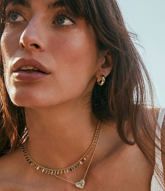 Kendra Scott Mikki Shiny Huggie Hoop Earrings | Dillard's