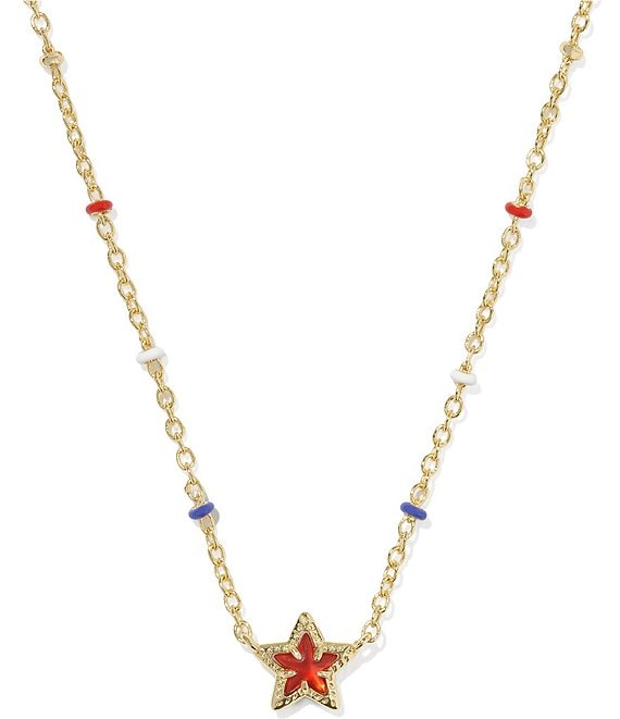 Kendra Scott Mini Cassidy Star Americana Short Pendant Necklace