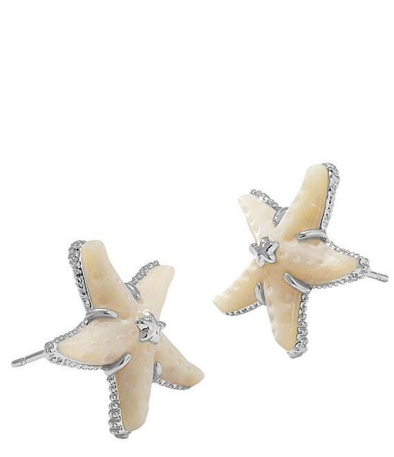 Kendra Scott Parker Pearl Starfish Stud Earrings