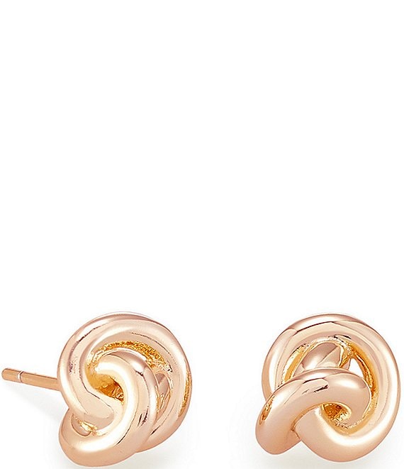 Presleigh Love Knot Stud Earrings in Gold
