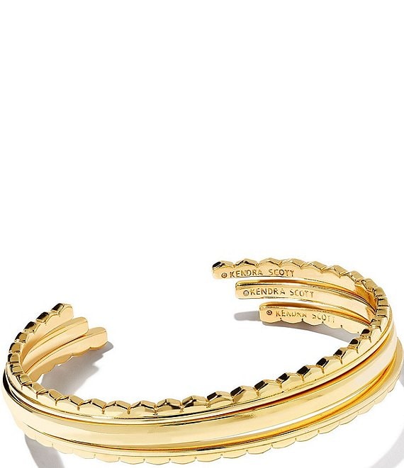 Color:Gold - Image 1 - Quinn Cuff Bracelet Set