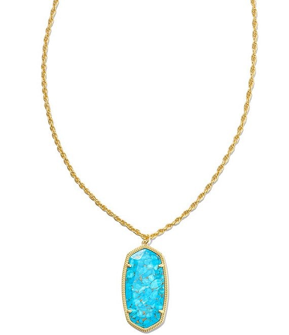 Kendra Scott Rae Gold Long Pendant Necklace | Dillard's
