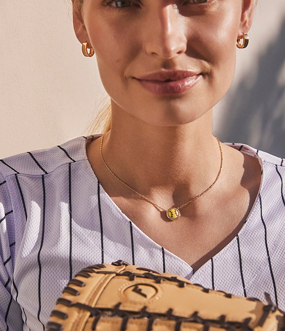 Kendra Scott Softball Novelty Short Pendant Necklace | Dillard's