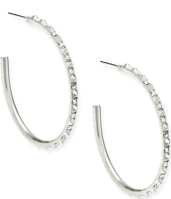 Kendra Scott Crystal Veronica Hoop Earrings