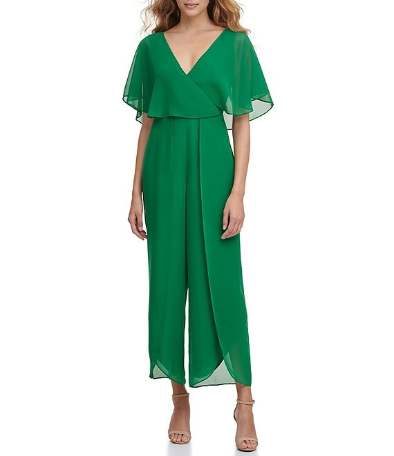 Dillards green jumpsuit on sale