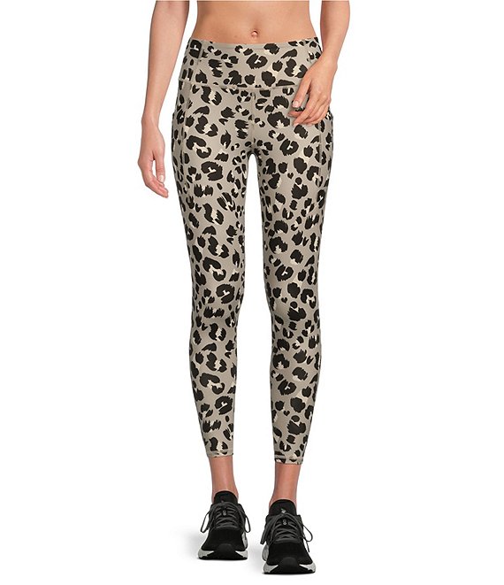 Black Cheetah Print Trim Capri Leggings | Zazzle