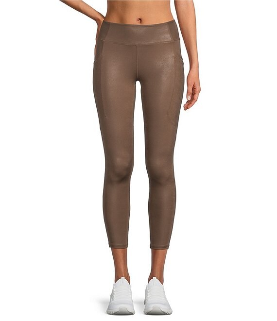 Kinesis High Rise 7/8 Foiled Knit Leggings | Dillard's