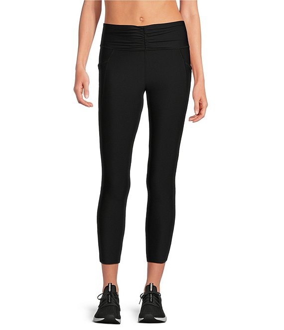 Kinesis High Rise Shirred Waist Cropped Leggings Dillard s