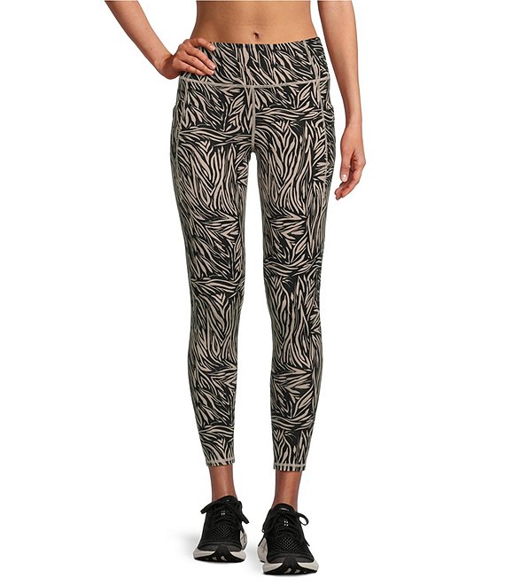 Kinesis High Rise Toffee Swirl Print 7/8 Moisture Wicking Leggings ...